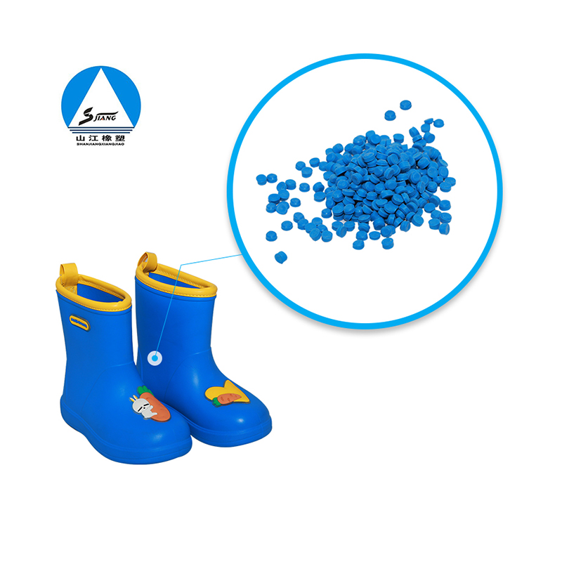 EVA rain boots rubber particles