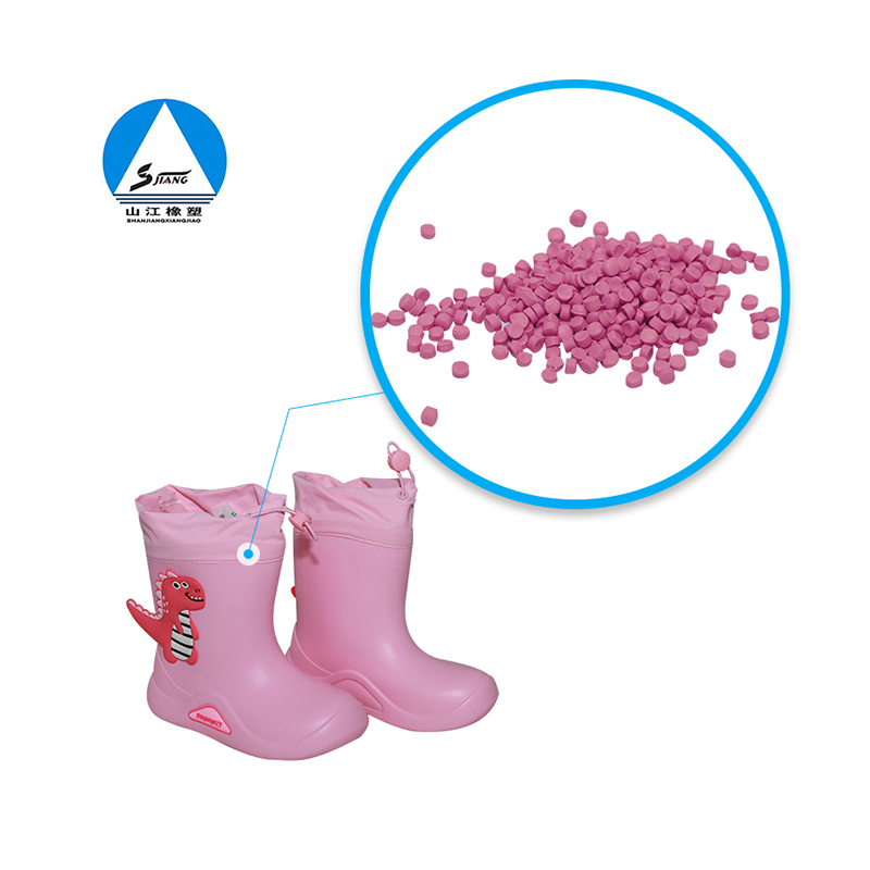 EVA rain boots rubber particles