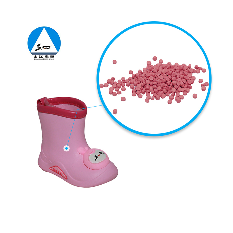 EVA rain boots rubber particles