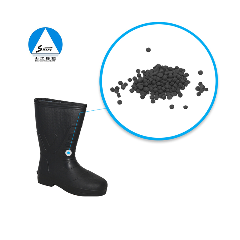 EVA rain boots rubber particles