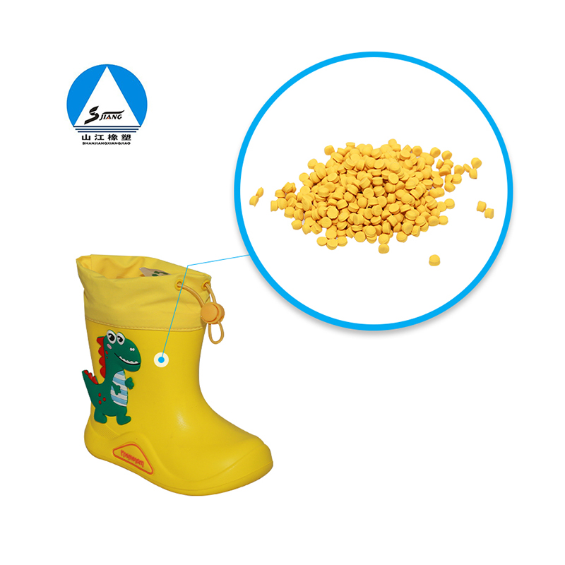 EVA rain boots rubber particles