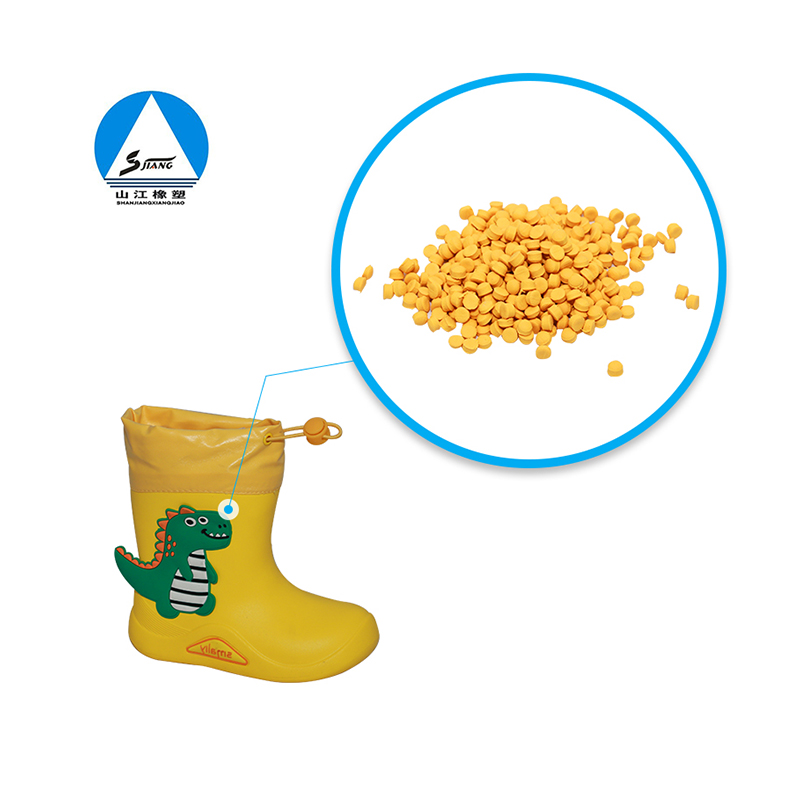 EVA rain boots rubber particles