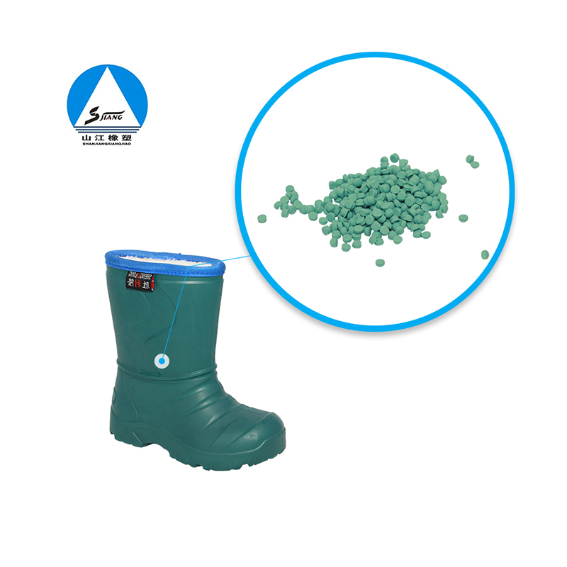 EVA rain boots rubber particles