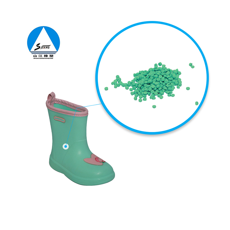 EVA rain boots rubber particles