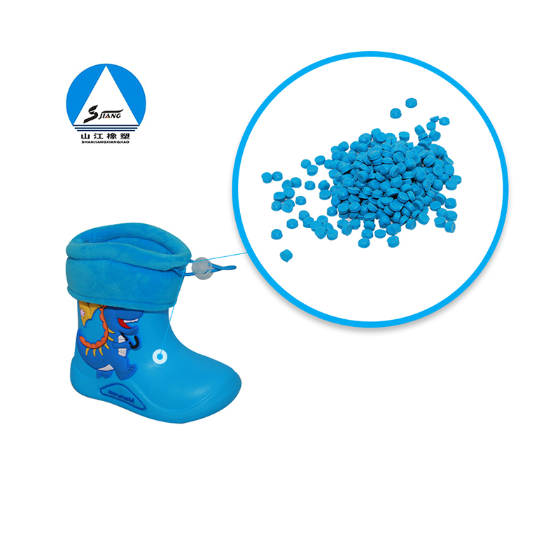 EVA rain boots rubber particles